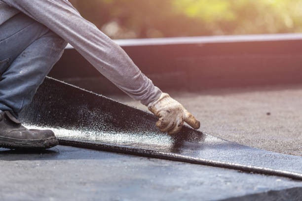 Professional Waterproofing technician working in Gaines, MI